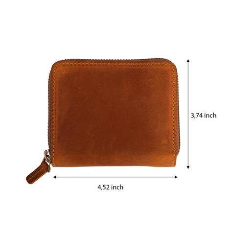Personalized Zipper Leather Wallet Unisex Wallet Minimalist Etsy