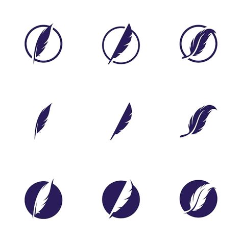 Premium Vector Feather Logo Icon Design Vector Symbol