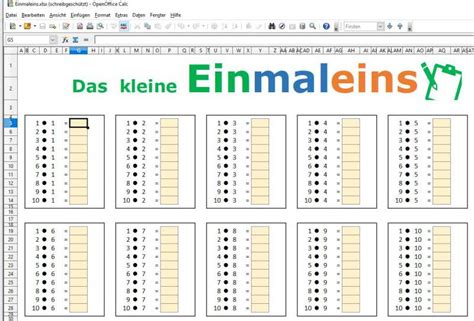 Einfach die zahlen auf der vorlagenseite ändern, und schon wird aus dem kleinen 1x1 das große 1x1. Das Grosse 1x1 Zum Ausdrucken