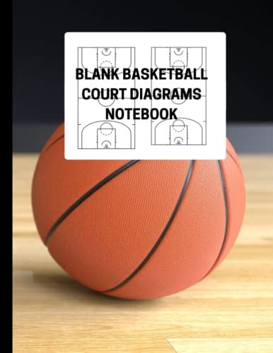 Blank Basketball Court Diagrams Notebook Basketball Playbook For