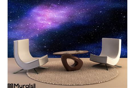 Starry Deep Outer Space Nebual Galaxy Wall Mural