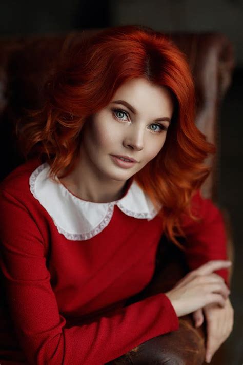 Stunning Redhead Beautiful Redheads Freckles Natalia Professional Photographer Blue Eyes