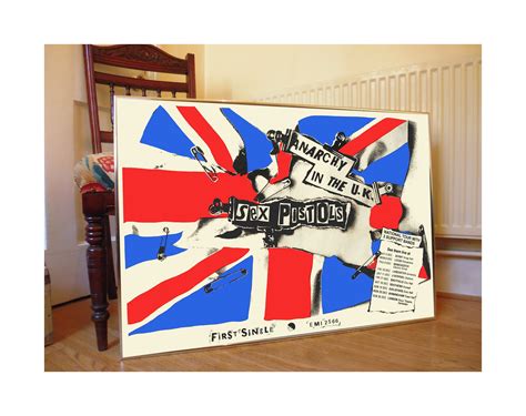 Sex Pistols Anarchy In The Uk Promotional Poster Garage Etsy Uk