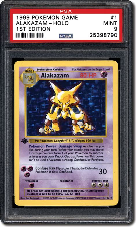 Kicking off our list is at $499, is a championship card from. PSA Set Registry: Collecting the 1999 Pokémon 1st Edition Gaming Card Base Set, the Series that ...