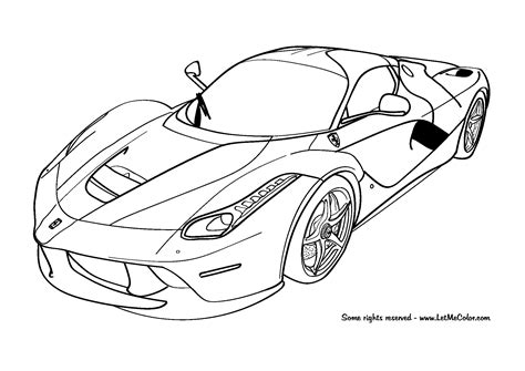 Supercar Coloring Pages At Free Printable Colorings