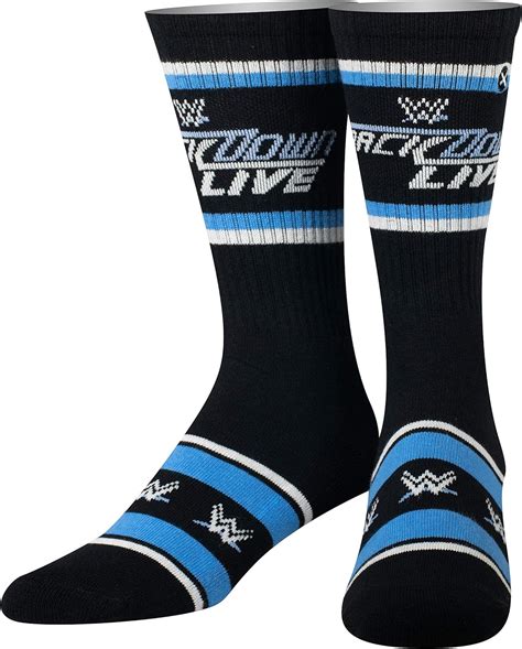 Odd Sox Wwe Wrestling Smackdown Mens Novelty Crew Socks Wwf Clothing Shoes