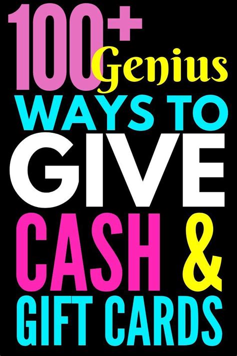 Visa gift cards are a great way of saving on shopping. 120 Creative Ways To Give Gift Cards Or Money | Creative ...
