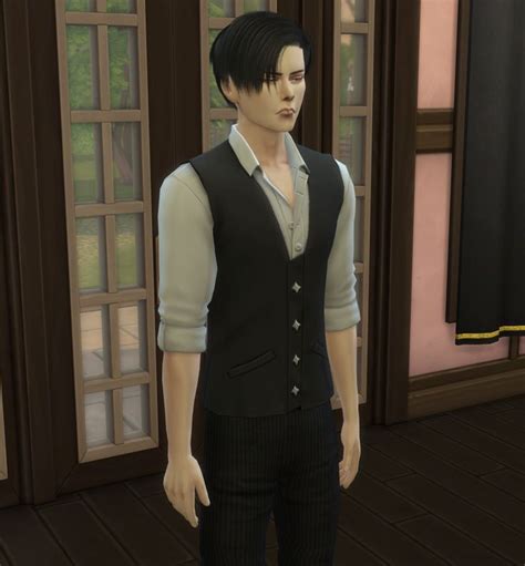 Леви Аккерман в Sims 4 Levi Akkerman In Sims 4 Shingeki No Kyojin