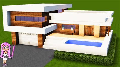 CASA MODERNA 10 EN MINECRAFTCÓMO HACER Y DECORAR TUTORIAL FÁCIL