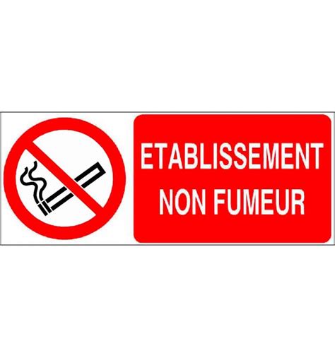 Panneau Interdit De Fumer Avec Texte Et Pictogramme Prozon