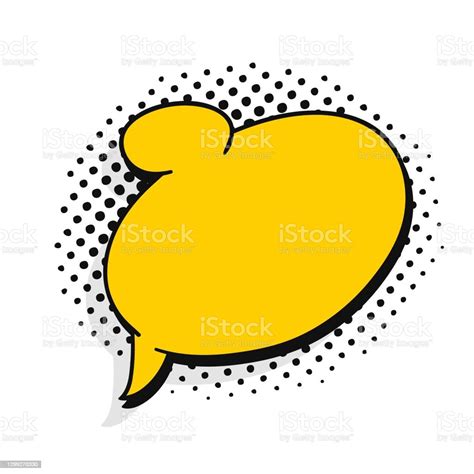 Pop Art Speech Bubble Without Text Cartoon Style Vector Collection Of