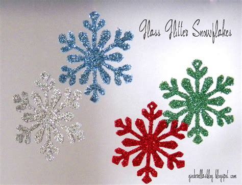 Ginderellas Diy Glitter Snowflake Ornaments