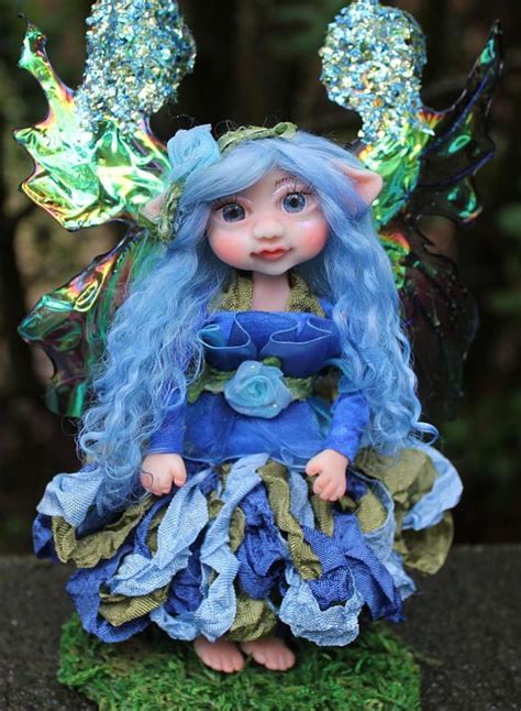 hand sculpted fairy doll ooak fairy handmade faery fairies and pixies fantasy art doll
