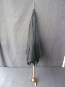 Ancien Parapluie De Dame Pommeau Ancien En Bois Old French Umbrella Ebay