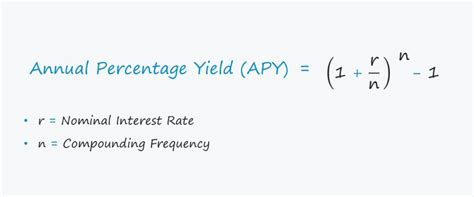 Annual Percentage Yield Apy Formula Calculator