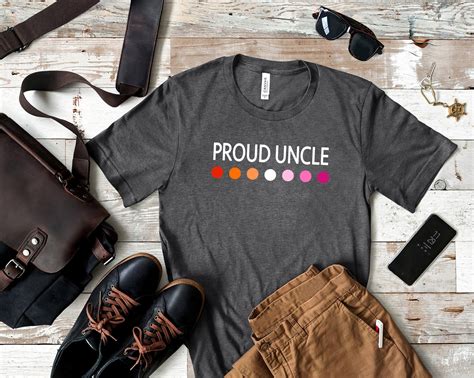 Proud Uncle Lesbian Pride Shirt Support Lesbian Niece Gay Etsy