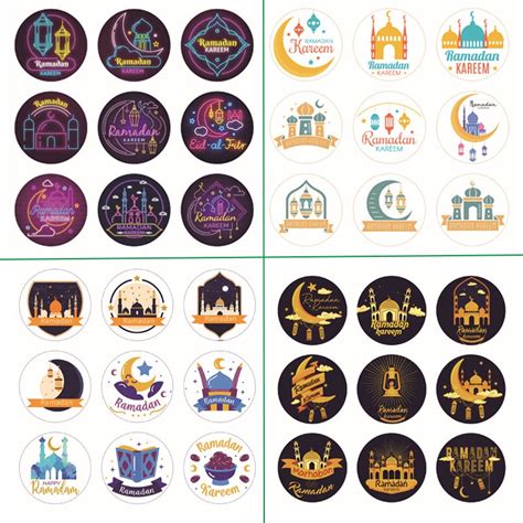 2 Sheets X 9pcs 35cm Hari Raya Sticker Ramadan Kareem Eid Kuih