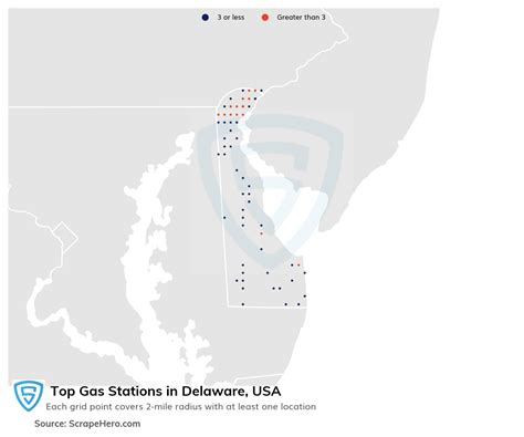 List Of All Top Gas Stations Locations In Delaware Usa Scrapehero