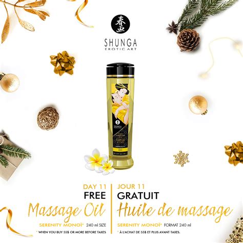 shunga erotic art on twitter 🎁 day 11 get a free monoï massage oil 💛 🎁 jour 11 obtenez une