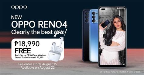 The smartphone is integrated with a. OPPO Reno 4 launched in PH as a tool for content creation ...