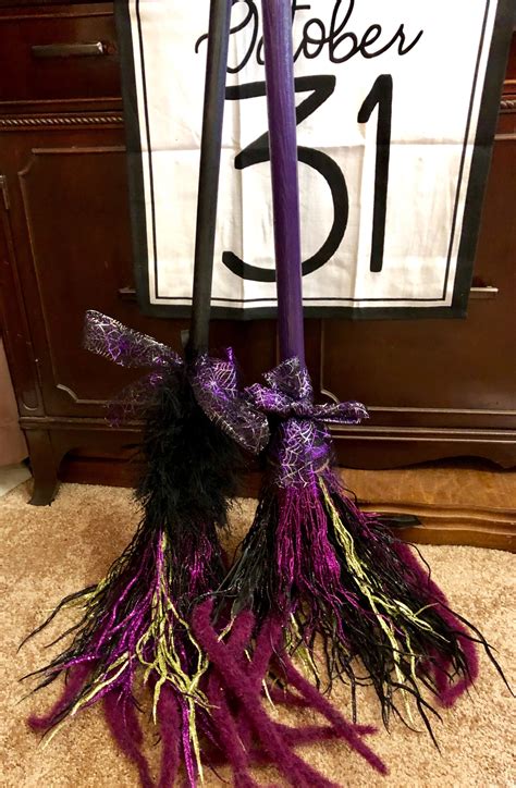 Witch Brooms Made For Under 10 Each Witch Broom Halloween