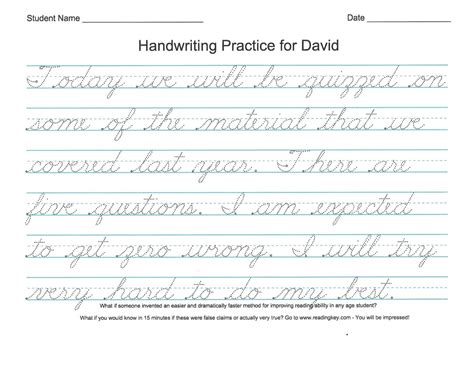 Free Printable Cursive Handwriting Worksheets Blank Printable Worksheets