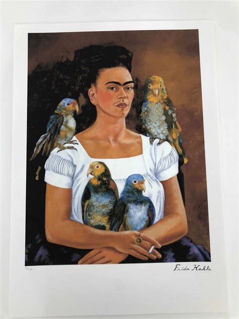 Frida Kahlo Lithograph Cm 50x65 Leonardo Artis Edition Etsy