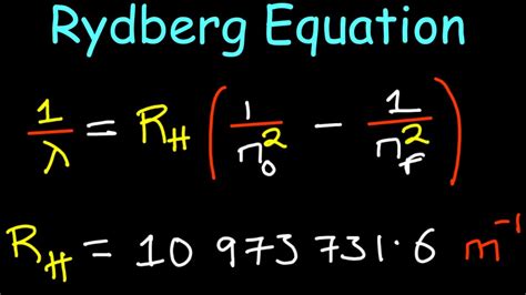 Rydberg Equation In 2 Minutes Youtube