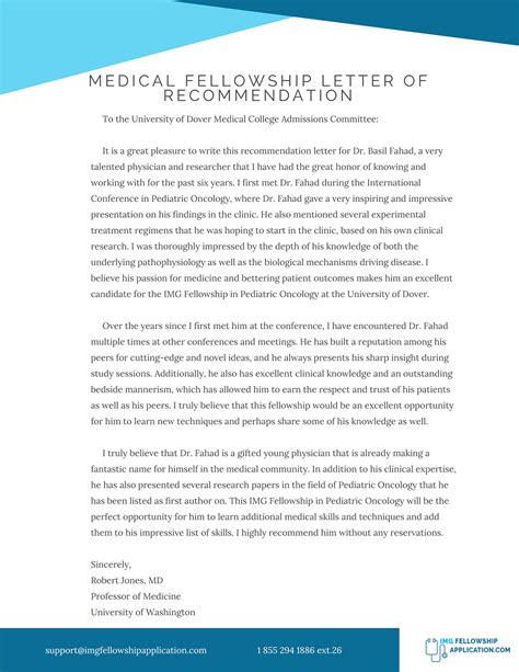 Medical Fellowship Letter Of Recommendation On Pantone Canvas Gallery