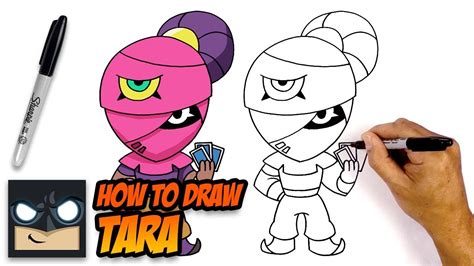 how to draw brawl stars tara step by step youtube 12740 hot sex picture