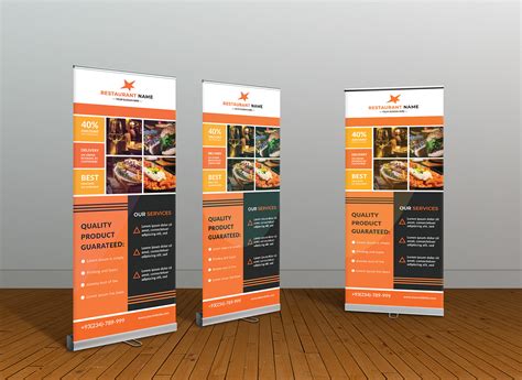 Restaurant Roll Up Banner Design On Behance
