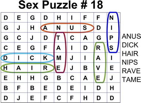 Simple Sex Word Search Puzzles For Adults
