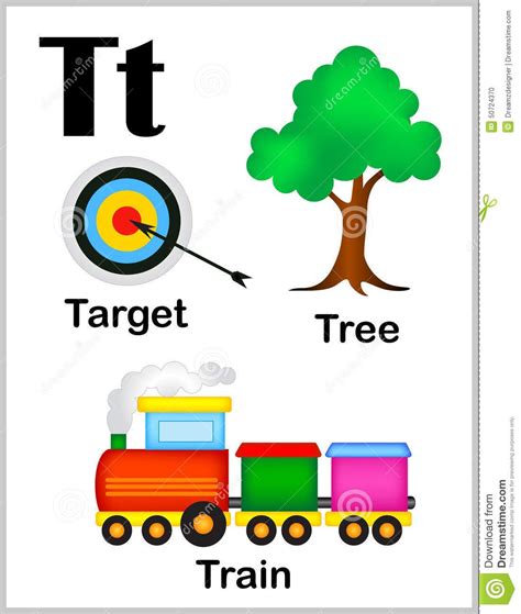 Letter u photos for download. Illustration about Cute and colorful alphabet letter T ...