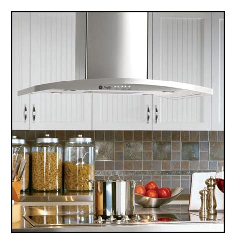 Ge Profile Designer 36 Convertible Range Hood Stainless Steel At