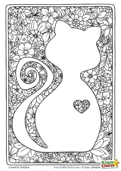 Cute Coloring Pages Of Abstract Cats Coloring Pages Ideas
