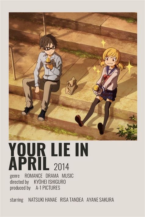 Your Lie In April Poster By Cindy Anime Films Movie Posters