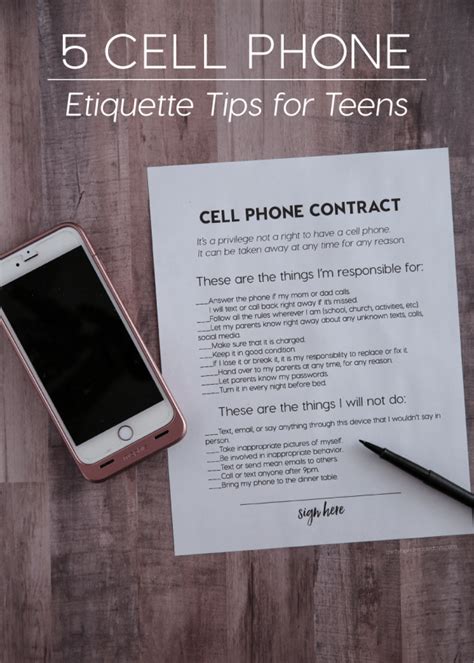 Cell Phone Etiquette Tips For Teens