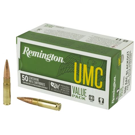 Remington Umc 300 Blackout Ammo 220gr Otfb 50 Rounds