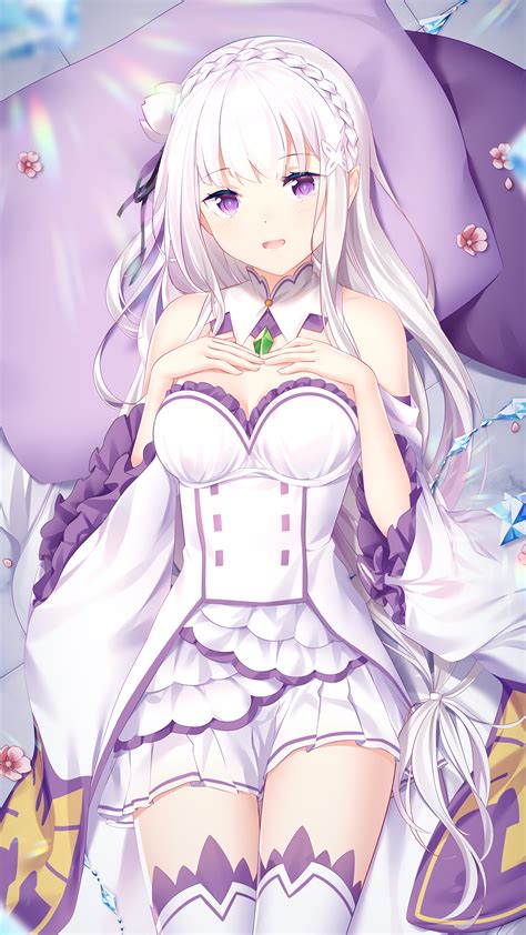 Emilia Re Zero 2250x4000 R Animewallpaper