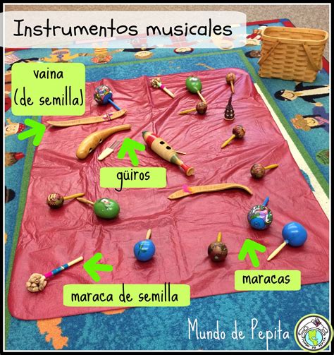 fun and easy activity to do with musical instruments and feliz navidad mundo de pepita