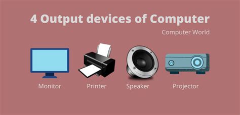 4 Output Devices Of Computer Guide Computer World