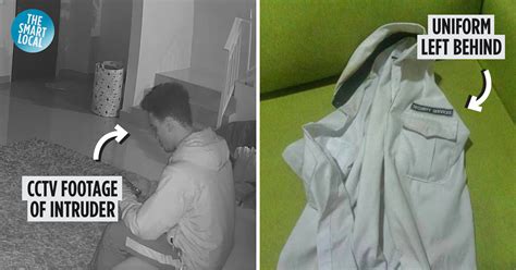 Woman Shares Cctv Footage Of Security Guard Who Broke Into Her Home Waited On Her Return