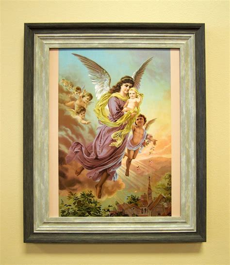 Heavenly Guardian Angel Sacred Print Only