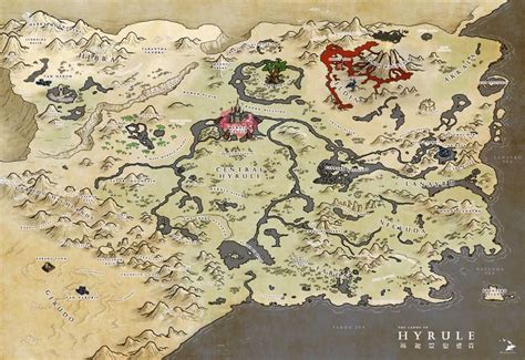 Hyrule Map Breath Of The Wild James Nalepa Breath Of The Wild