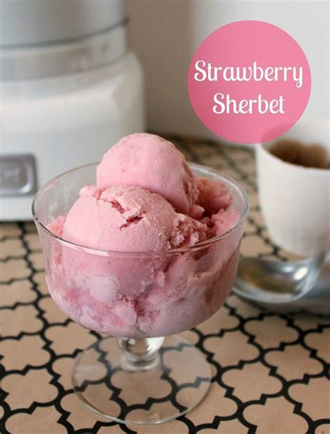 Strawberry Sherbet Sherbet Ice Cream Sherbet Recipes Strawberry Sherbet Recipe