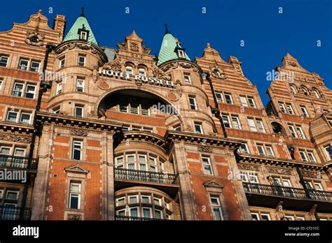 The The Au Lait Tea With Milk Facade Of The Four Star Hotel Russell