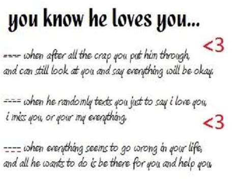 How often does he tell you that he loves you? He Really Loves Me Quotes. QuotesGram