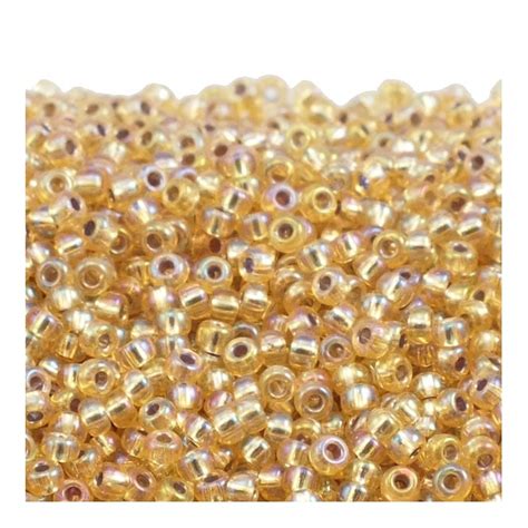 Miyuki 110 Seed Beads Silver Lined Gold Ab The Bead Shop