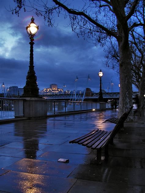 Rainy Night London England Photo On Sunsurfer