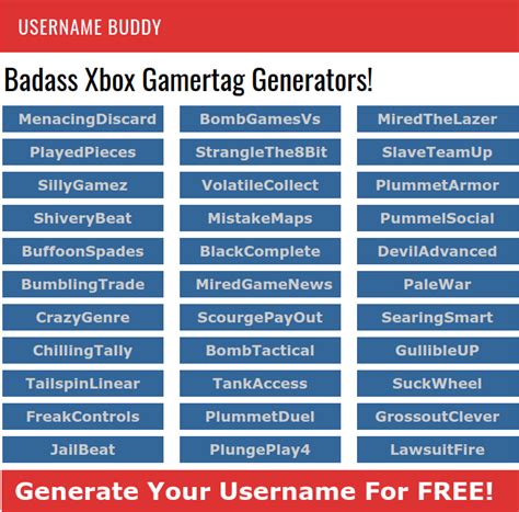 Badass Xbox Gamertag Generators Get Epic Gamertags Now Youtube Names